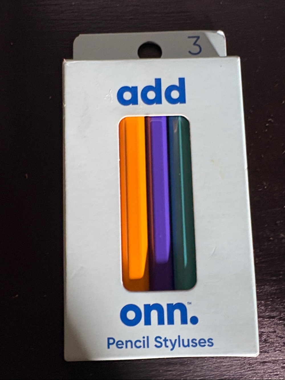 On Running (onn.) Pencil Styluses in Orange, Purple, Green - 3 Pack